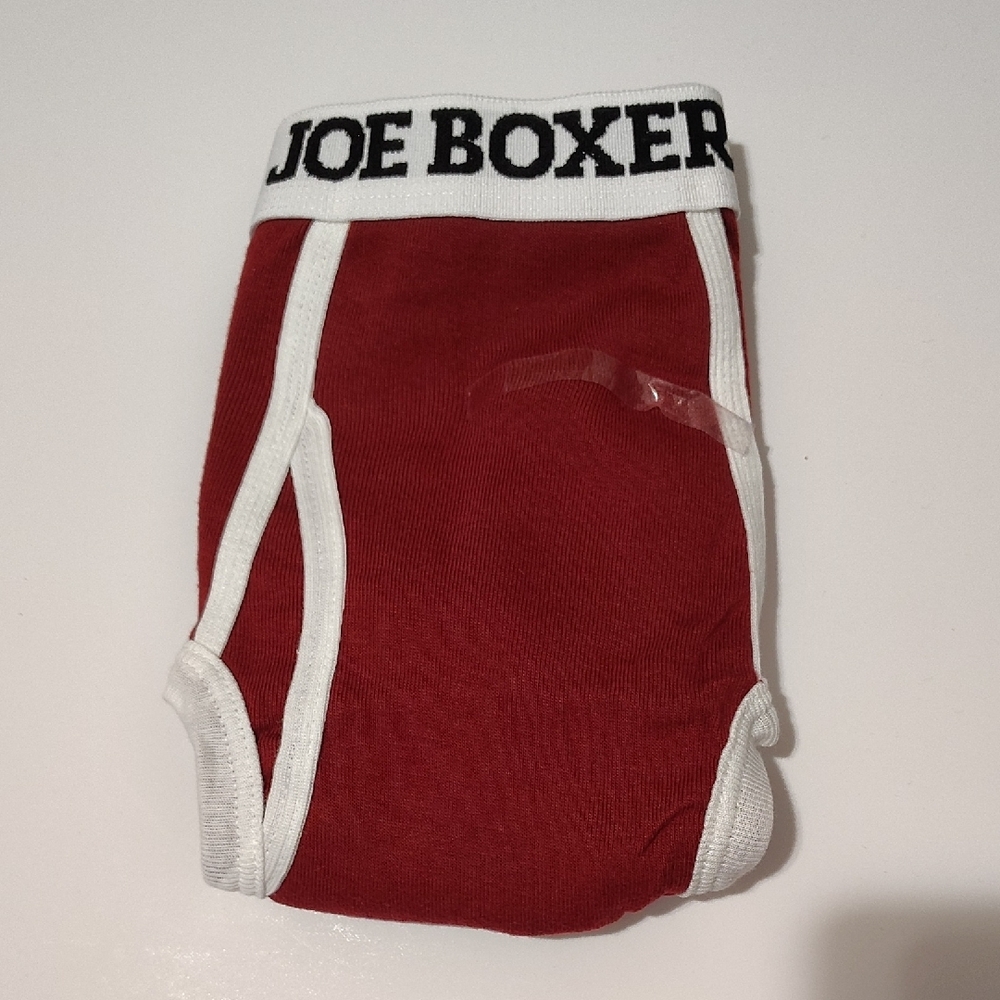Retro Joe Boxer Red and White Men's Briefs - Picture 4 of 4